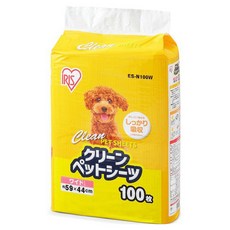 IRIS OHYAMA 愛麗思歐雅瑪 Clean Pet 寬版寵物尿布墊, 1個, 100入