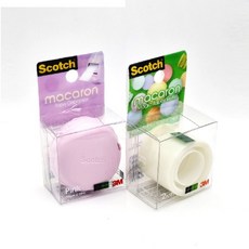 3M 매직테이프 마카롱 디스펜서(18mmX10M)+매직테이프리필(2개) 세트, 1세트