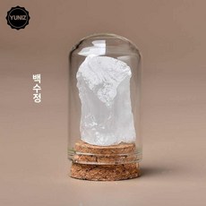 원석 자수정 장식품 교구 원소 광산 지질학 원광 세트 광석 관찰, 백수정