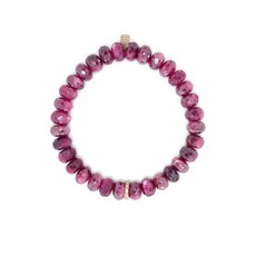 시드니에반 14K 옐로 골드 문스톤 다이아몬드 브레이슬릿