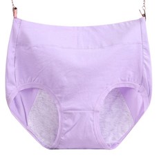 高腰棉質女士內褲，舒適透氣，簡約素色，彈性貼身, F3-630紫色