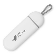 메이크마인 휴대용 데일리 약통 케이스 미니 3칸 방습 밀폐 알약케이스, 1개