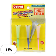 골프잇 론스타 드라이브 골프티 T314, 파스텔, 1세트