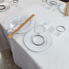 플라스틱 일회용접시 6인 집들이세트 플라54P, 1세트, 54개입