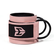 BOXERGING 訓練腳踝扣 腿部阻力綁帶 健身器材, 單衹裝 雙扣版-軟舒型/耐用款 杏花粉,均碼, 杏花粉