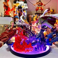 白鬍子 海賊王公仔 航海王公仔 燈座發光 對戰組 正版公仔 景品, 1個, 無燈版(白鬍子羅傑版本2),正版附原盒（含公仔