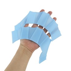 우아한집사 손가락물갈퀴 물갈퀴장갑, 블루 M