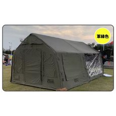 SPARK AIR 星火 ARK 20 方舟充氣帳篷 戰術灰 空間分配更合理, 方舟20-軍綠, 展開尺寸：360 x 550 x 225cm