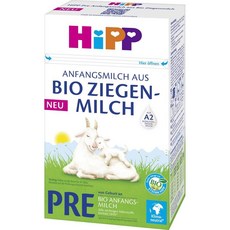 힙 유기농 염소분유 프리 초기 분유 출생부터 HiPP Organic Goat Milk PRE Infant Formula from Birth 400g, 1개