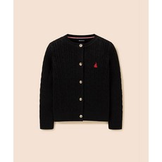 매장정품 빈폴 BEANPOLE KIDS [Essential] 여아 클래식 케이블 카디건 블랙 (BI615AGE25) BI615AGE25 657300
