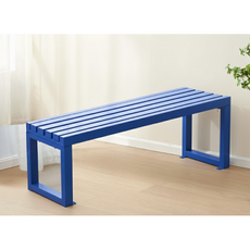 비비드 컬러 야외벤치 대기 의자 포토존 매장 카페 120cm, 블루