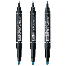 제브라 옵텍스 케어 형광펜 WKCR1 + 사은품(모닝 3색), 3개, 블루(BL)