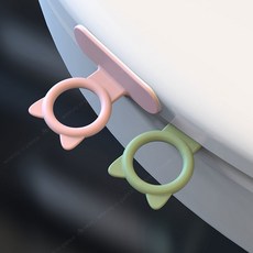 AROK 다용도 손잡이 핸들/변기 화장실 위생손잡이, 그린+핑크, 1개