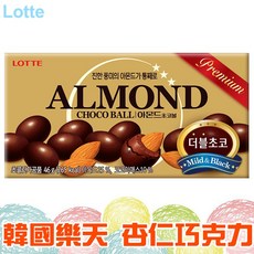 LOTTE 杏仁巧克力球 46g 韓國製造, 1個