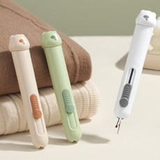 바느질 실꿰기 실제거 올인원 도구, 1개, 옐로우 (바늘2개포함)