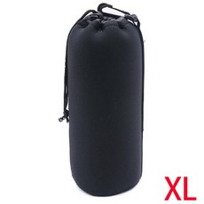 【鏡頭袋四件套組】潛水布防水防震收納袋 S/M/L/XL全規格 單反微單鏡頭包 高彈性鏡頭保護袋 可水洗防刮抗壓, 1個, 加大號｜10×24cm 長焦鏡適用