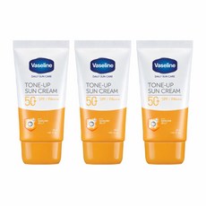 바세린 톤 업 선크림 썬크림 자외선차단제 SPF50+ PA+++ 50ml, 3개