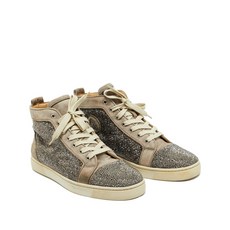 크리스찬 루부탱 중고 루이스 크리스털 장식 하이탑 스니커즈