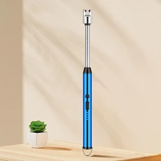 가정용 휴대용 보관 주방 라이터 방풍 아크 펄스 점화 총 USB 전자 라이터, 기타, 01 Gemstone Blue
