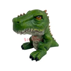 帥哥水族【HIDOLI】氣動式飾品 三角龍 暴龍 水族裝飾品 魚缸裝飾品 魚缸 裝飾品 恐龍 打氣機 幫浦, 1個, 暴龍（綠）