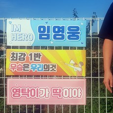 체육대회 운동회 전역 미스터트롯 임영웅 영탁 이찬원 미니 응원 도구 굿즈 현수막 플랜카드, 디자인-2