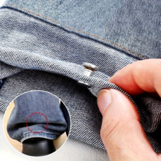 초간편 바지 밑단 길이 조절 실버 매직 단추 5p 세트, 1세트, 실버 10mm