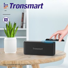 Tronsmart 藍牙喇叭 60W大功率立體音效 IPX5防水 10小時續航 支援NFC與語音助理, Mega pro一顆, Black, Mega Pro