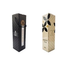 바인브로 와인 1본입 원터치 골지 지함 선물 기프트 포장용 케이스, 손잡이 끈(O), 1개