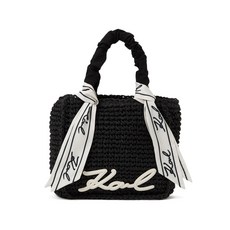 칼 라거펠트 시그니처 스카프 비치 백