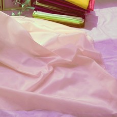 CRT 020 탐나요 테피터 패브릭 무지 타프타 다후다 안감 얇은 원단, 1개, 살구핑크