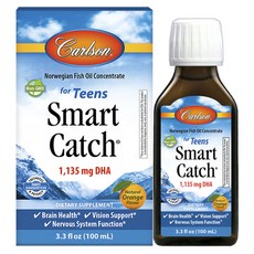 Carlson Smart Catch DHA柳橙風味魚油 1135mg, 1罐, 100ml