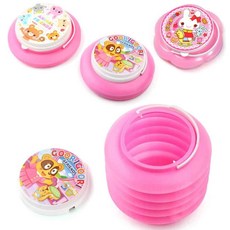 수채물통 유치원물통 자바라물통 핑크 랜덤 kiw+6040TE