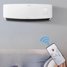 벽걸이 냉풍기 심플 사각 선풍기 냉방기 냉난방 겸용 가정용, 7. 저가형 터치스크린 없음 리모컨 없음