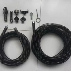 管道疏通器彈簧 手電鑽疏通器 廚房地漏馬桶下水道彈簧 16mm粗, 尖頭2.5米+2.5米接簧+刀頭