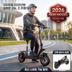 큐브레 전동킥보드 앉아서타는 접이식 프리미엄 대리기사 안장 좌식, 1개, 블랙, E. 1500W-200km