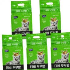 테비 두부왕 두부모래 7L X 5개(가는입자)녹차 고양이모래, 상세페이지 참조, 상세페이지 참조, 5개