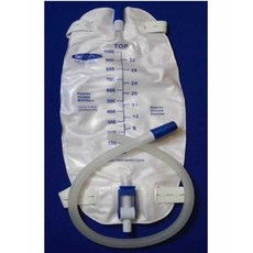 소변백 소변팩 유린백 역류방지 밸브 소변주머니 1000ml, 1000ml+ 튜브, 1개