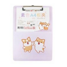 筆樂 柴犬 PENROTE, 1個, 紫色-柴語錄-A4板夾