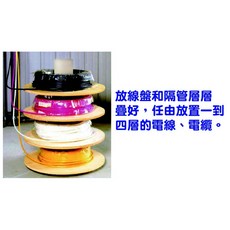 ABS成形多功能放線盤 SL38 四層式放線架，適用60CM/90CM木輪，承重1000KG，纜線整理好幫手, 1個, 纜線放線架60CM(ABS)