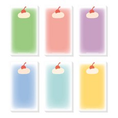 [후카후카스튜디오]소다 미니메모지 6, 블루