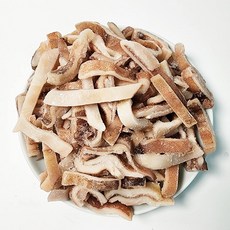 [국내산] 냉동 오징어 슬라이스 볶음용 (귀 몸 다리) 손질 오징어채 국산, 1개, 1kg