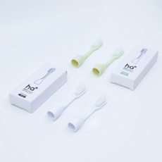 [리필모 2pc]하이 전동칫솔 국산 음파 휴대용 슬림 가벼운 화이트 그린, 1개