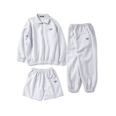 [4월 8일 출발] 슈퍼서브 테니스 하프 집업 조거 세트 -라이트그레이