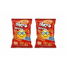 Mini Pretzel Twists (Shminiyot) 400g Bag Bundle of 2 – Baked Israeli Snack – Gently Salted – No Art, 1개