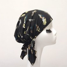 新款包頭頭巾 遮白髮月子帽成人三角巾海盜帽 彈力百搭