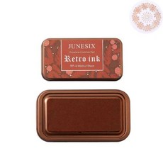 봄밤 빈티지 틴케이스 스탬프 오일 잉크패드, 1개, 월넛 세인트