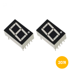 LED 7세그먼트 FND CC D24-2 (20개), 1개