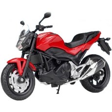 11451642 다이캐스트 모델 수집품 모형 바이크 컬렉터 컴퓨터 데스크톱 오너먼트 1/18에 적합한 혼다 NC750S 2018 미니어처 컬렉션 선물, 레드/XL