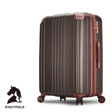 STACYPOLO 時尚輕巧耐磨行李箱，360度靜音萬向輪，TSA海關鎖，多層收納設計