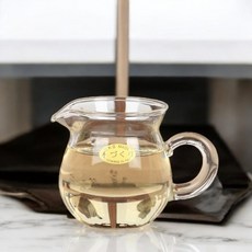 치카오 원형 손잡이 유리 숙우 공도배 100ml ck_120S 티포트 티팟, 1개